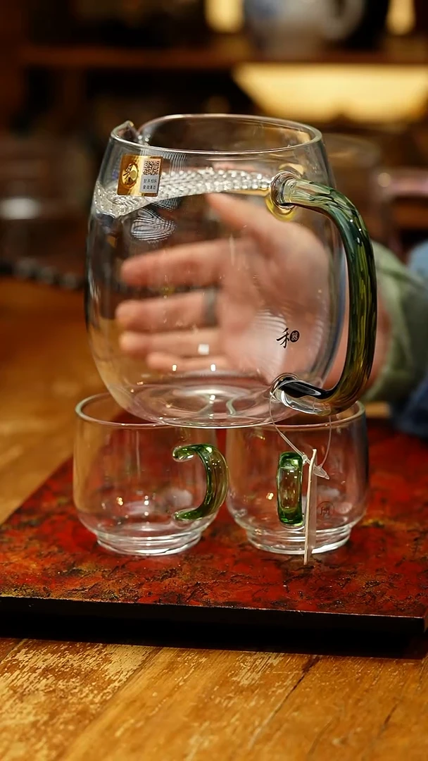 【闪购商品】禾器/澄然煮茶器凤尾青绿+水月杯湖绿2入