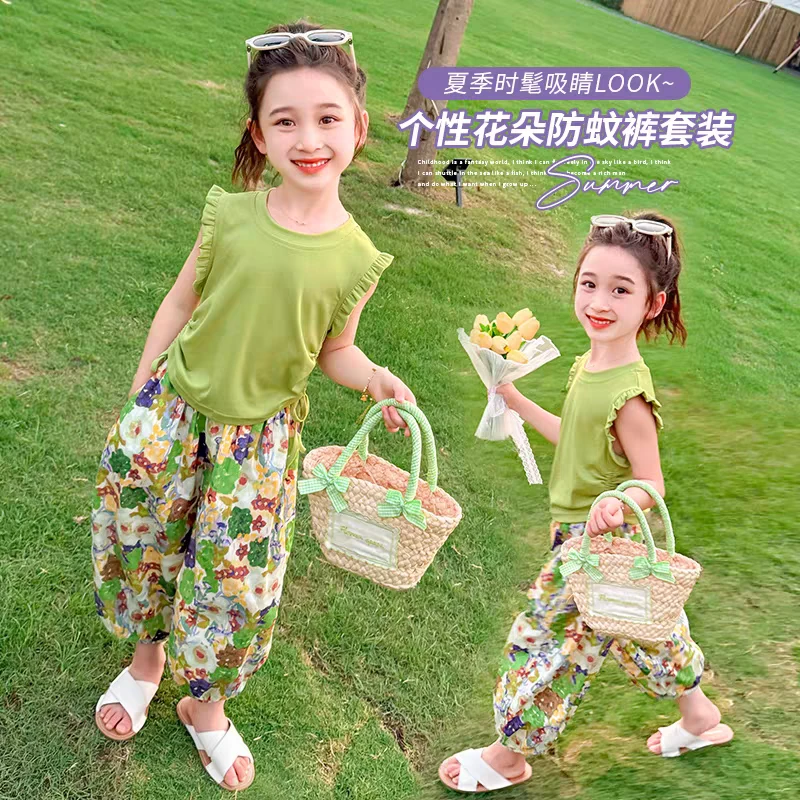 F1154男女宝儿童夏款套装断码清仓