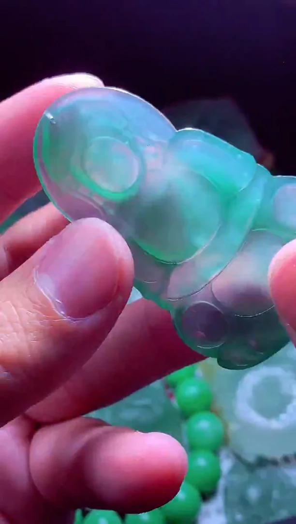 未镶嵌定制翡翠静*#翡翠毛货定制