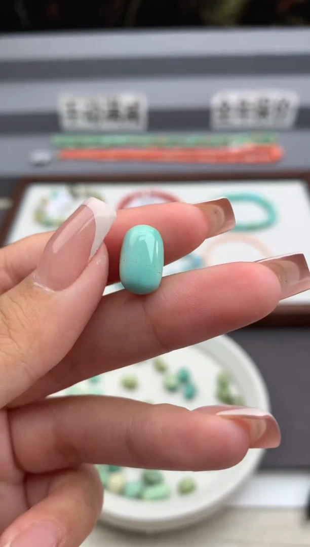 未镶嵌绿松石单珠顺.E53