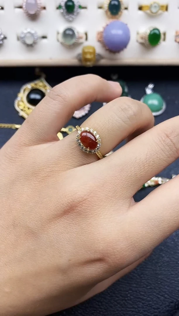 【闪购商品】翡翠戒指银S925镶嵌11111