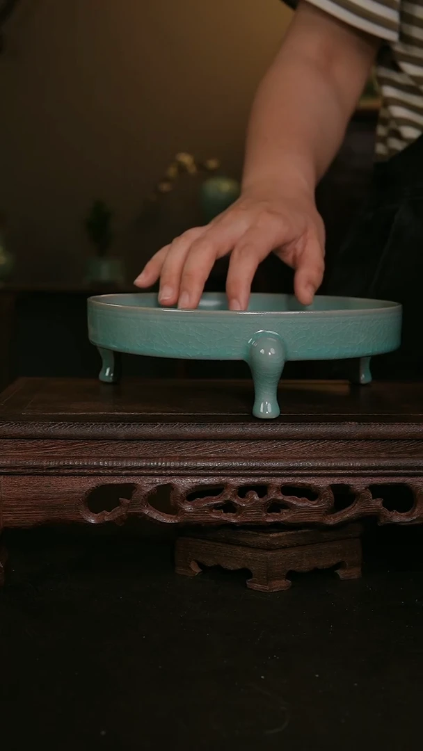 其他仿古手工三足承盘