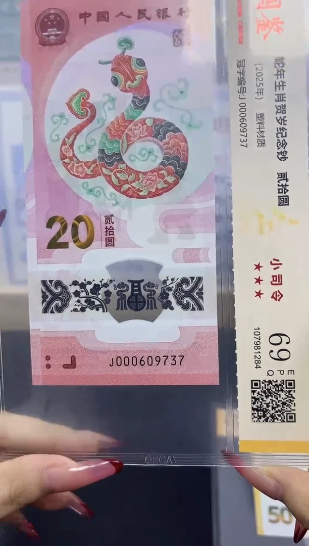 塑料蛇钞小司令69分 无4 J000609737