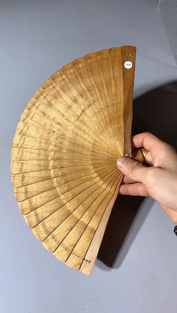 金丝楠100号16cm金丝楠木小叶桢楠扇子
