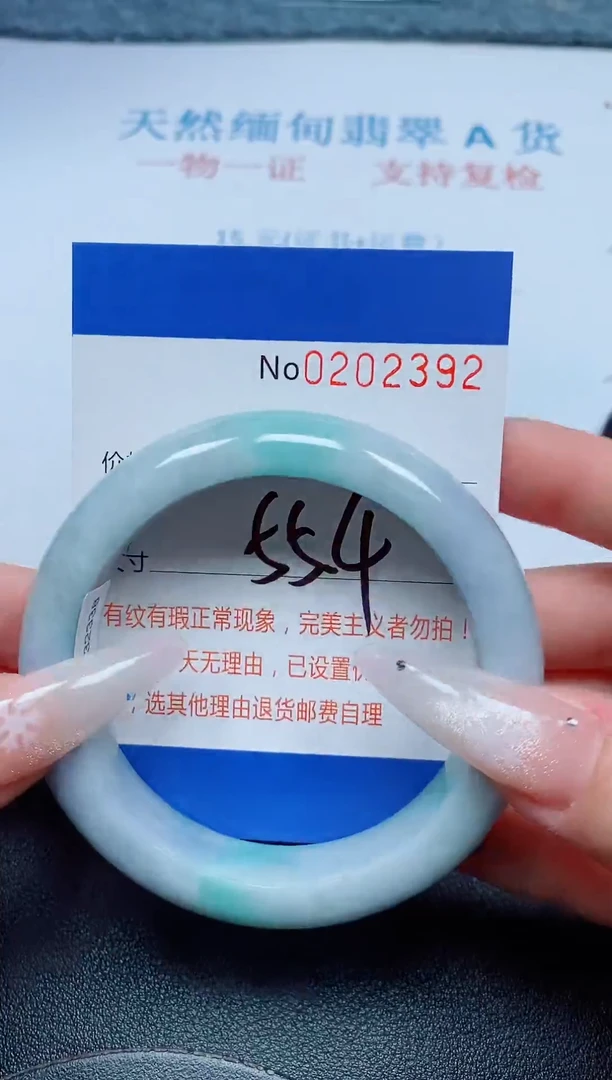 未镶嵌手镯翡翠A货手镯02392