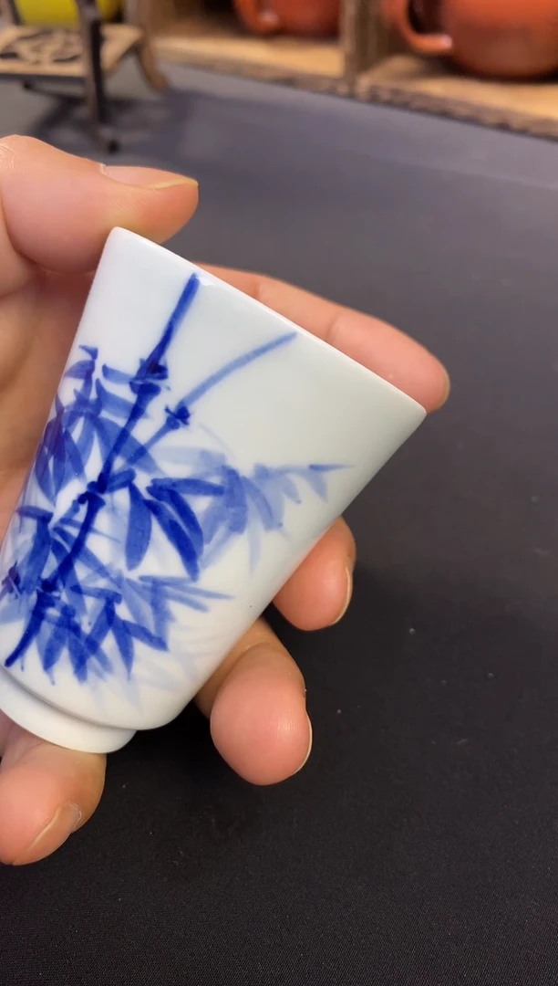 杯景德镇青花茶杯