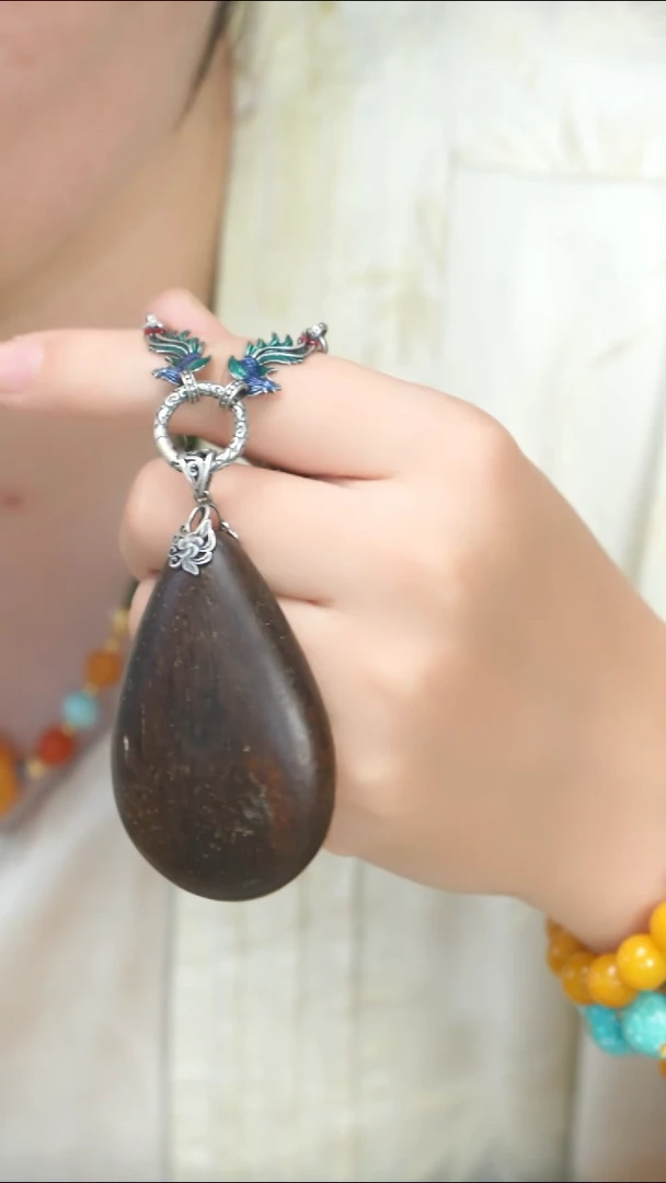 无925银珠宝奇石吊坠