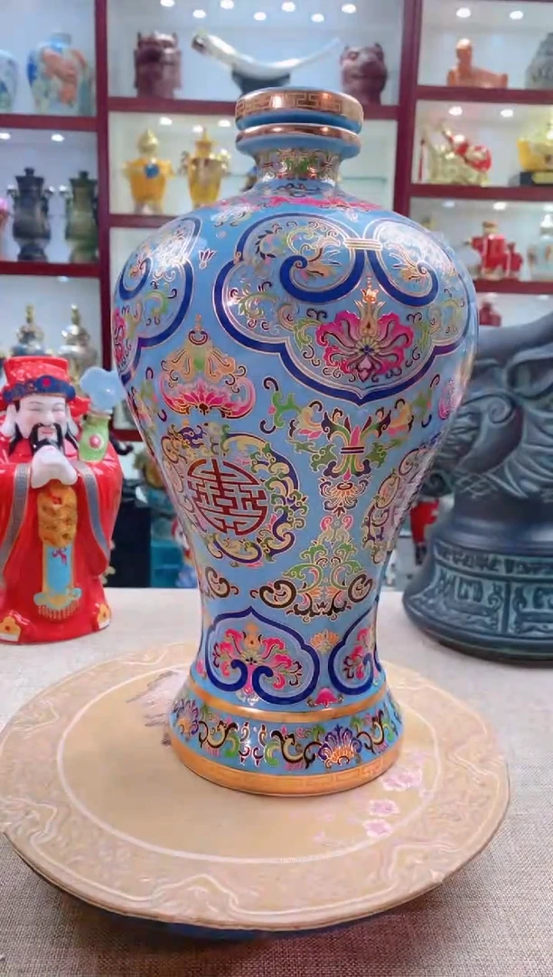 【闪购商品】摆件景德镇垚晶陶瓷5里面景泰蓝