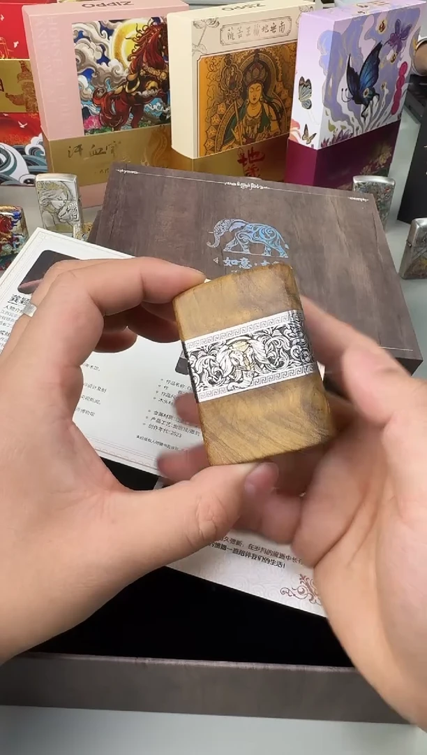 铜金丝楠木错金银如意吉象