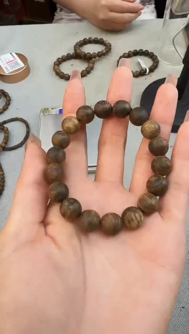 手串沉香1112文莱圆珠野料单圈多样性发一