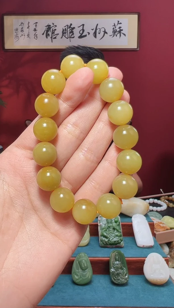 和田玉未镶嵌吊坠(不含链)叶**明1