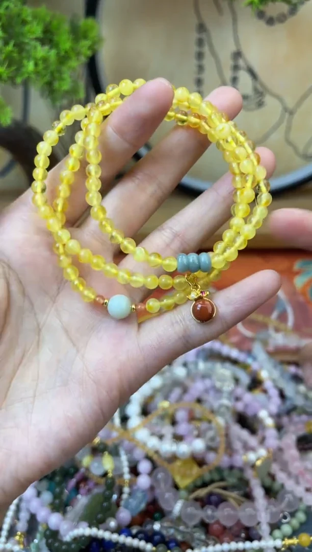 【闪购商品】蜜蜡手链未镶嵌224手串