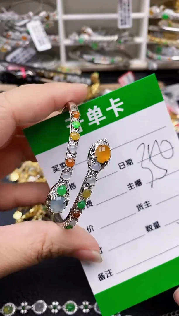 【闪购商品】翡翠戒指银S925镶嵌3165