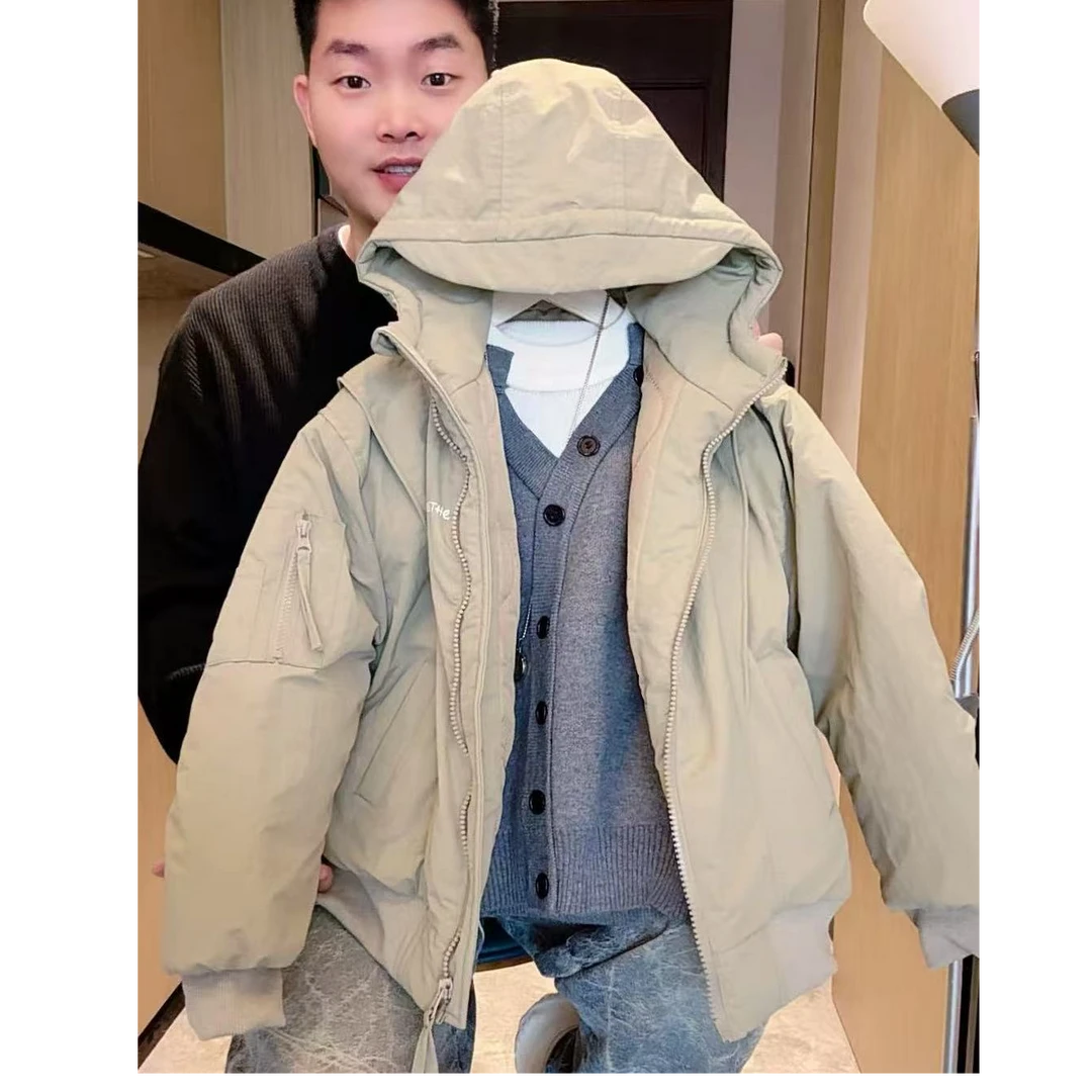 童装男童棉衣秋冬款外套2025新款中大儿童连帽加棉加厚棉服酷帅潮