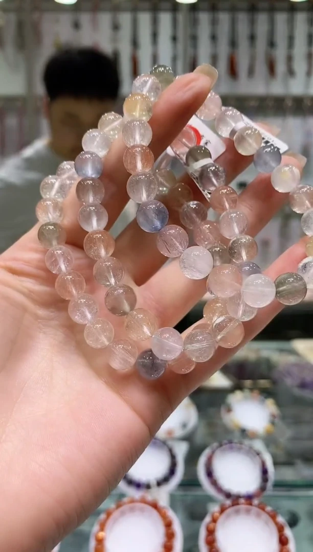 未镶嵌手链水晶多样性发其一兔毛8+