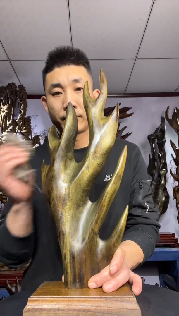 金丝楠木雕款孤*金丝楠木工艺品摆件