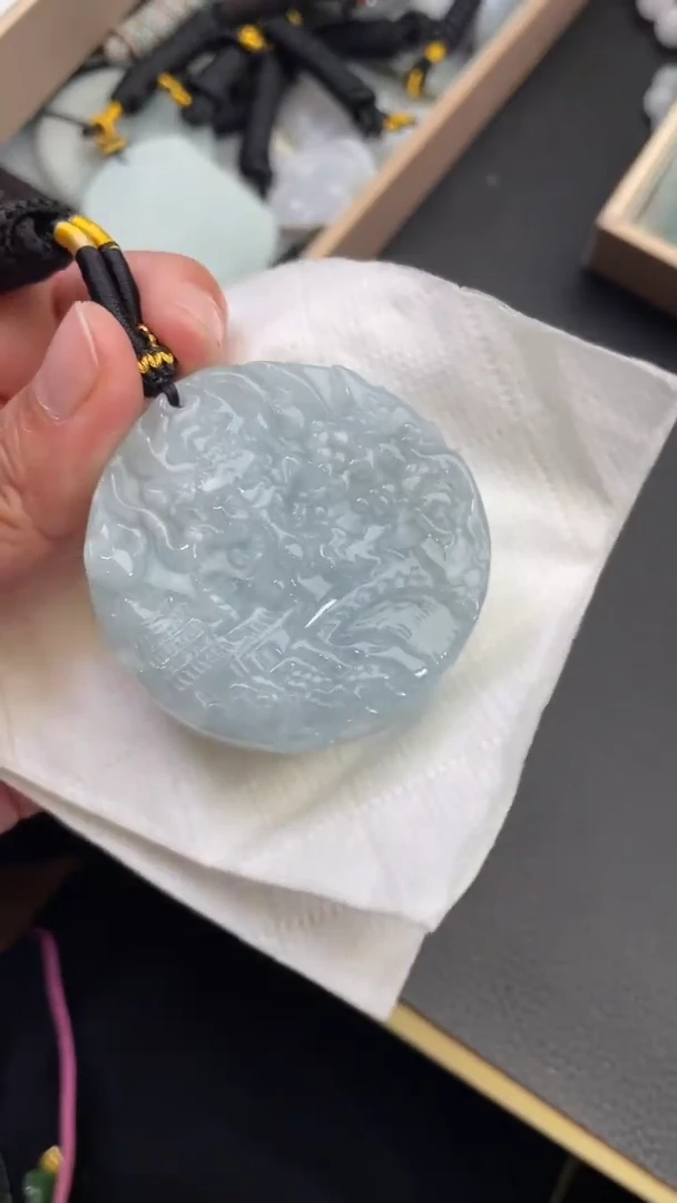 颈饰未镶嵌翡翠天然缅甸翡翠A货232