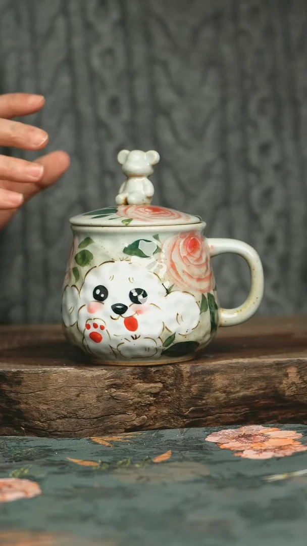 【闪购商品】瓷片釉下彩手工手绘同款陶器