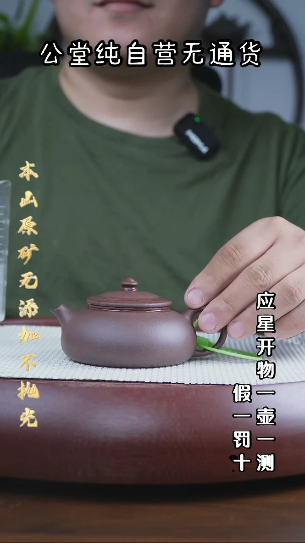 茶壶紫砂羊角山底槽青 寒江 170cc