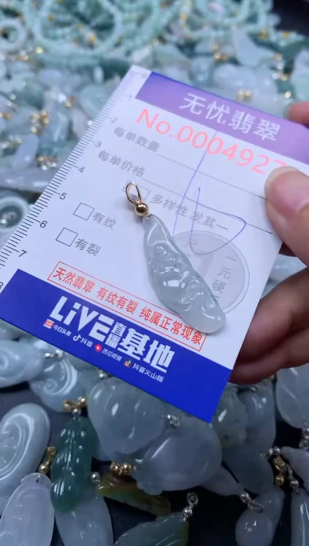 翡翠未镶嵌吊坠(不含链)4927