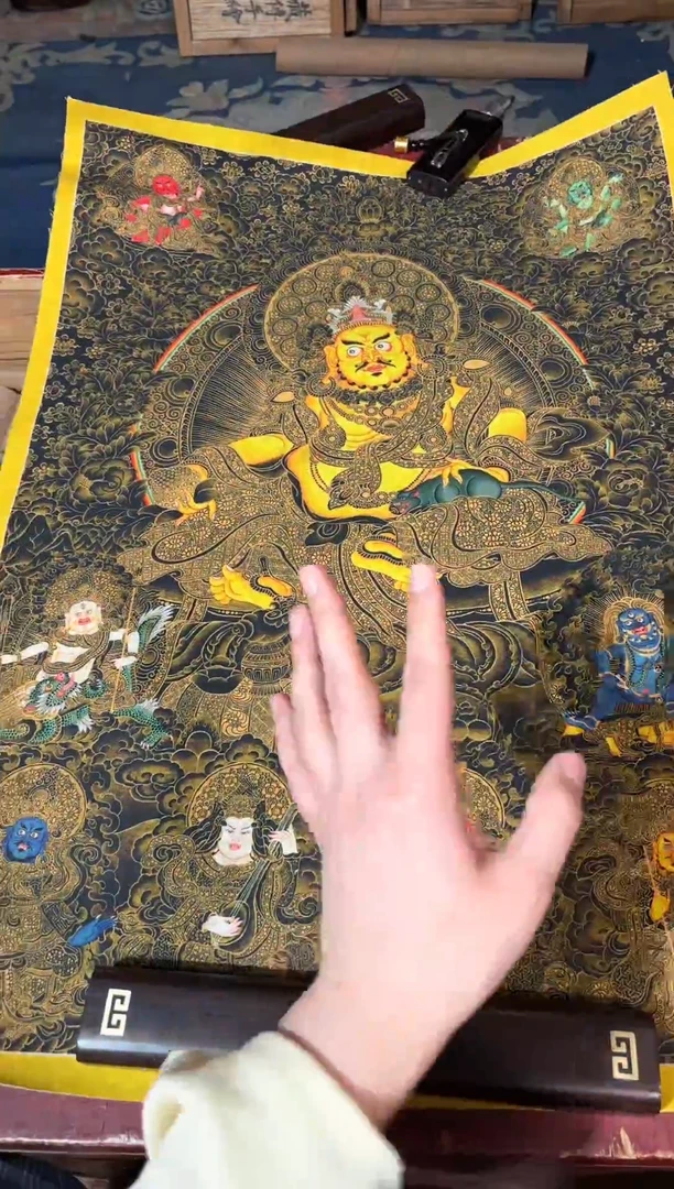 卷轴画龙妹唐卡直播tk16