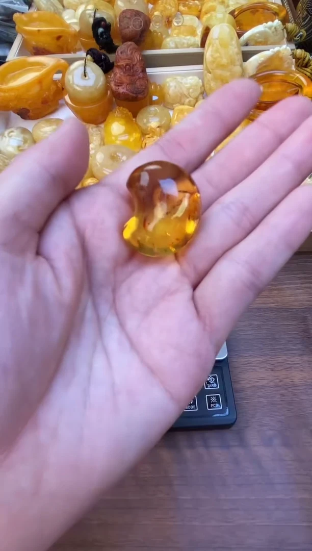 裸石琥珀未镶嵌天然琥珀蜜蜡