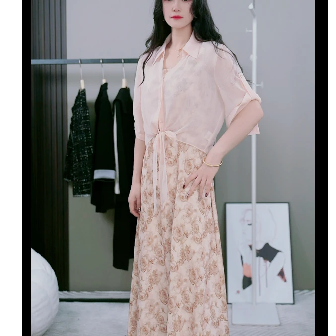 3003 两件套套装时尚气质款女装连衣裙套装