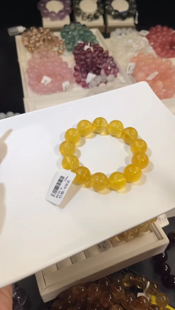 未镶嵌手链萤石多样性发一吸金15mm