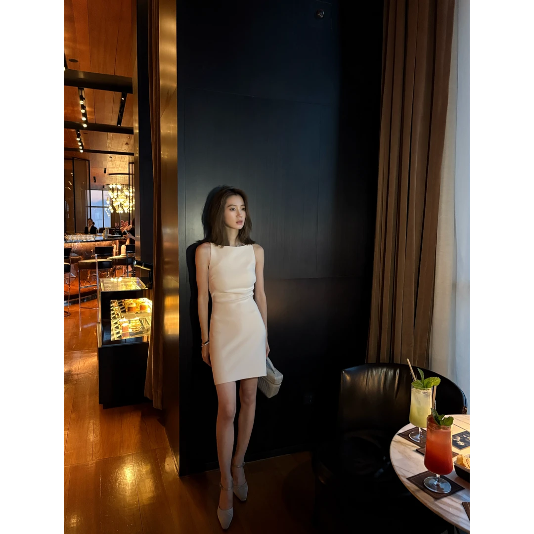 常存CUN BLVD 极简长短款无袖连衣裙