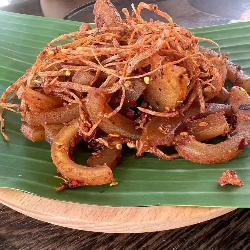 云南特色瓦味撇菜根牛皮