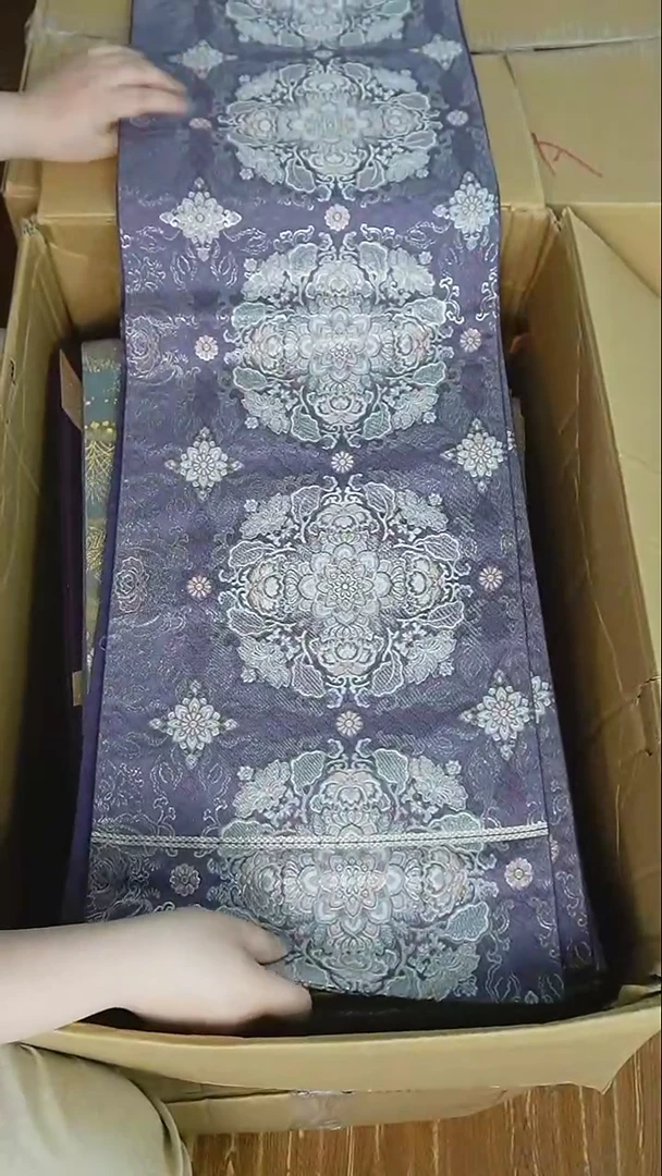 织绣42六通细密织唐草宝象花