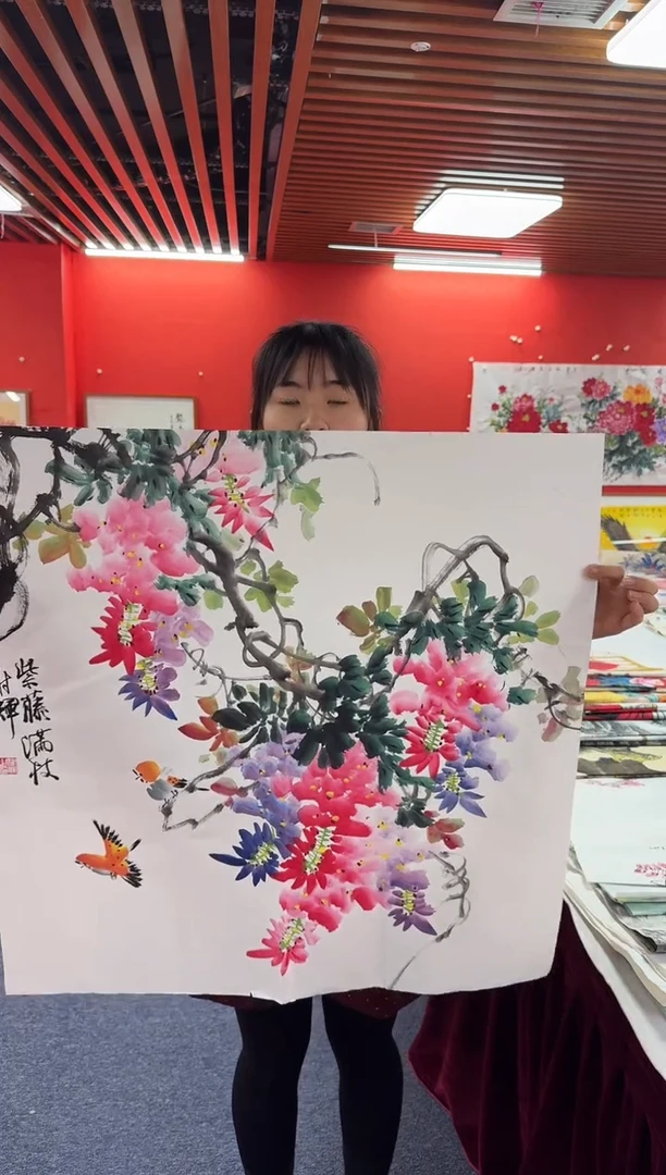 国画谢辉老师四尺斗方精品