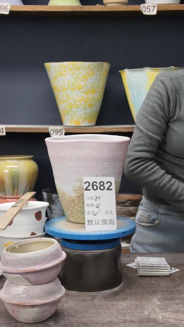 景德镇花盆默认微瑕2682