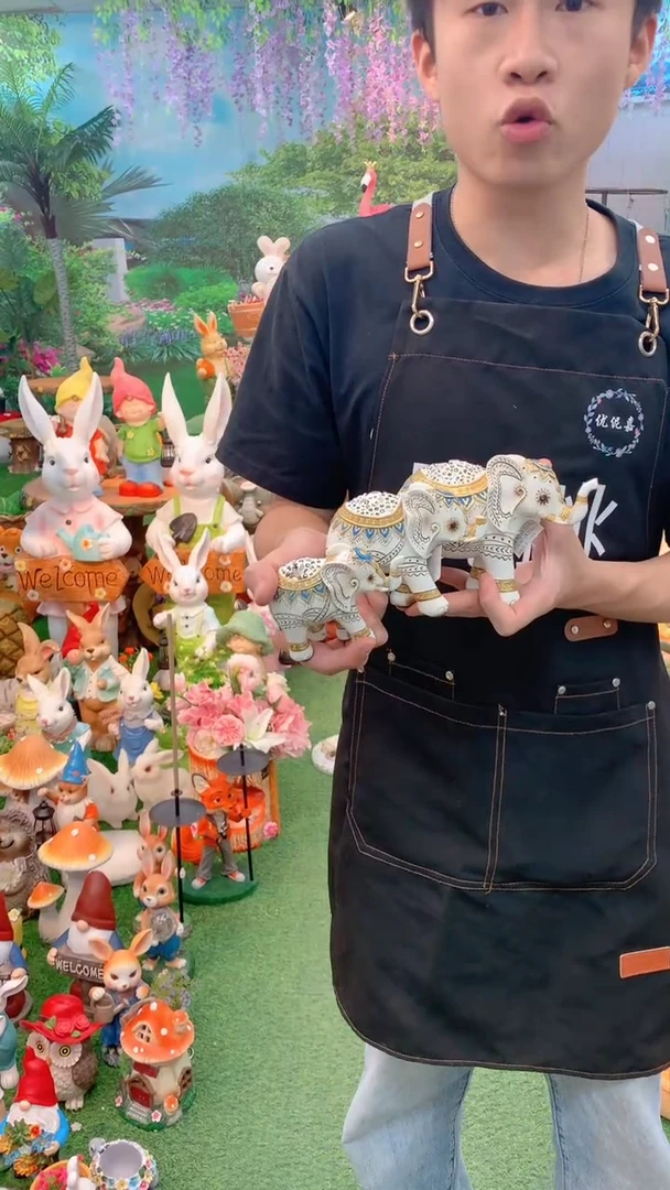 无花朵花园庭院摆件&00&