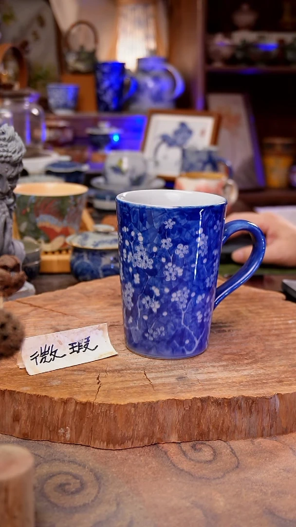 杯子冰梅手工手绘手工手绘