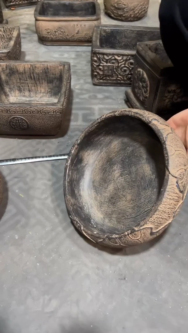 陶土【火山泥】荷韵盆