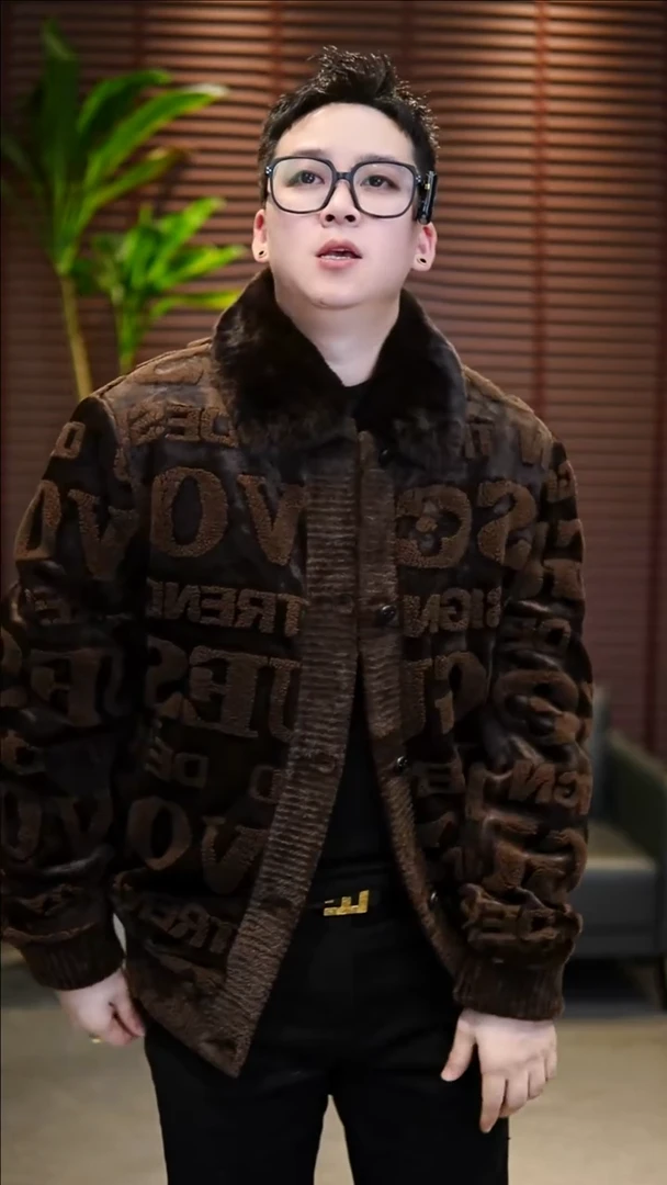 54码（160-175斤）兔毛领鹅绒夹克