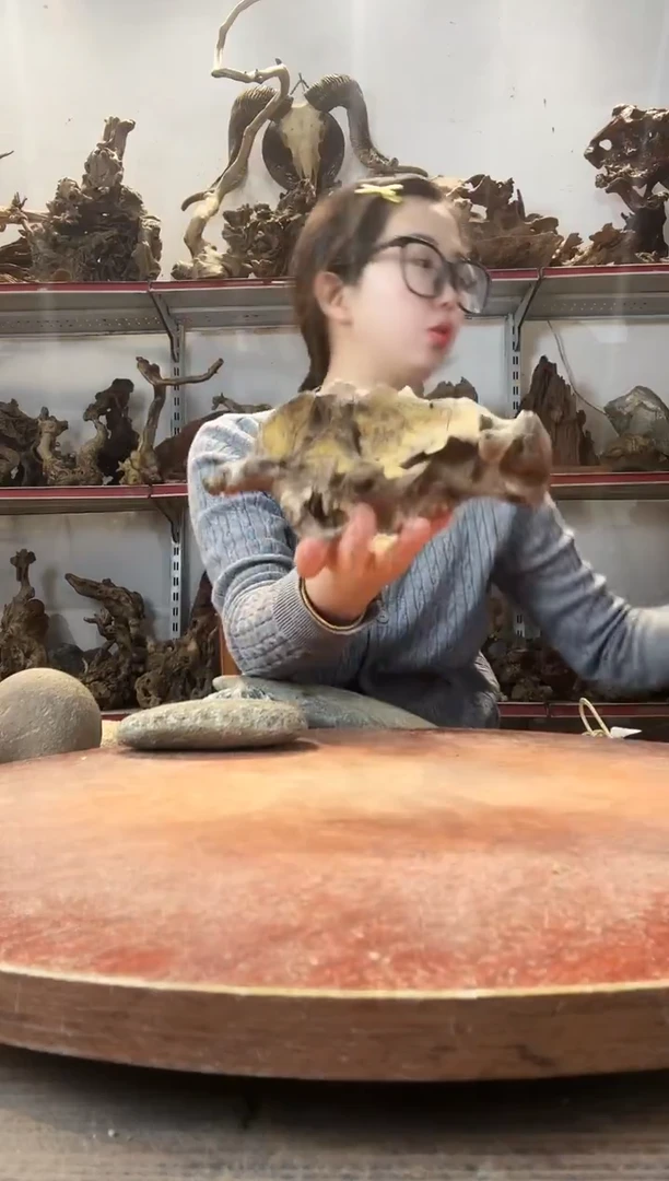 木精*黄荆随型风化镂空底座摆件无漆无蜡