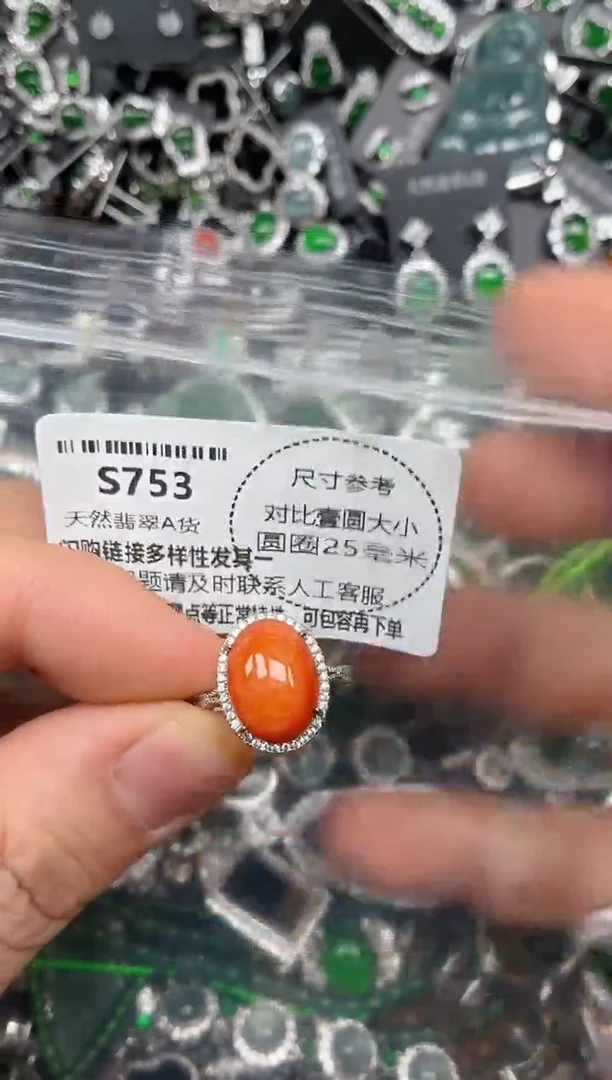 颈饰未镶嵌翡翠S753戒指