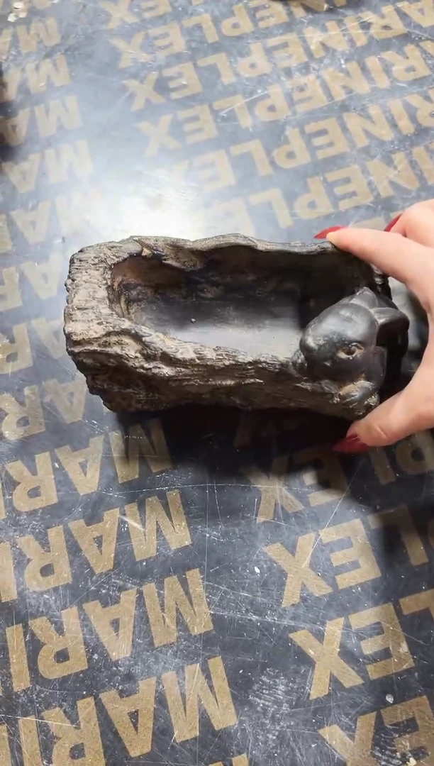 陶土【火山泥】兔子盆