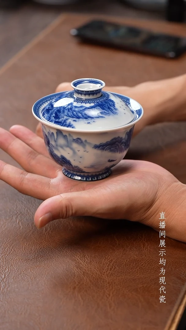 茶器茶器溪山盖碗