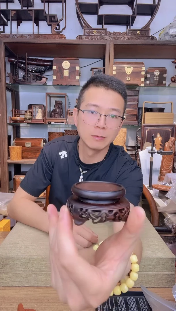 乌木类书架260大红酸枝镂空5公分底座 库存