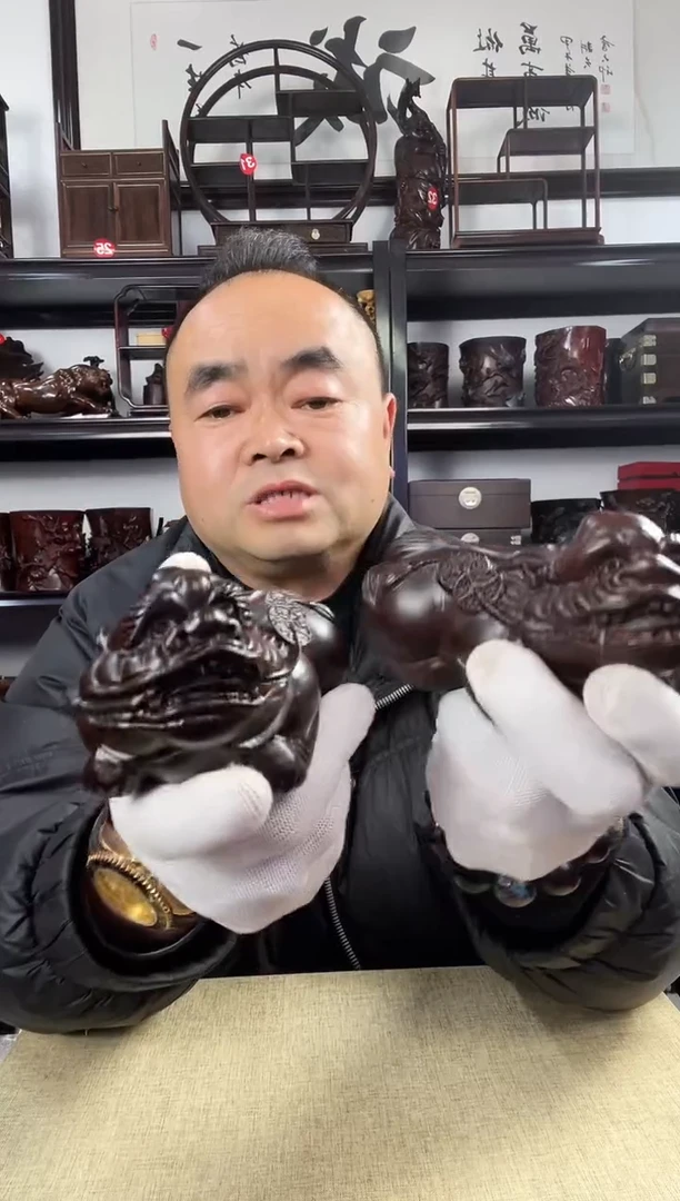 木老李红木工艺品955瑕疵