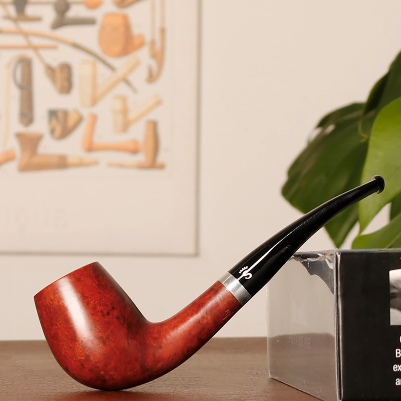 丹麦史丹威 轻便系列139 红色光面郁金香 3毫米 石楠木烟斗