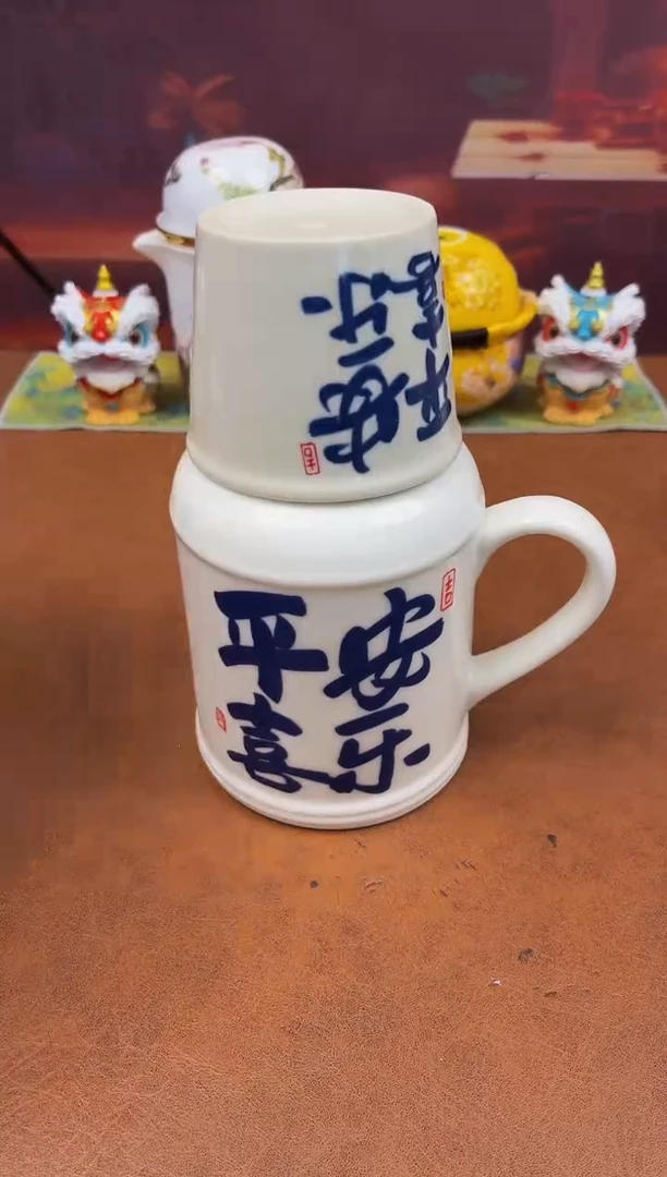陶瓷茶具摆件旅行套组