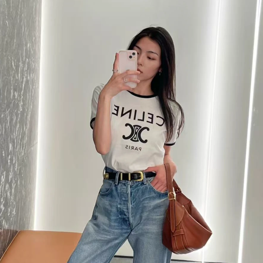 未使用 Celine/思琳 王心凌同款 凯旋门针织短袖/XS