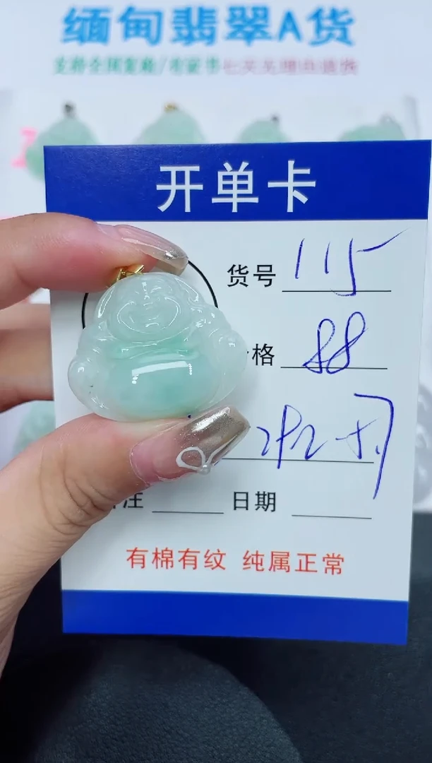 翡翠未镶嵌吊坠(赠链)115