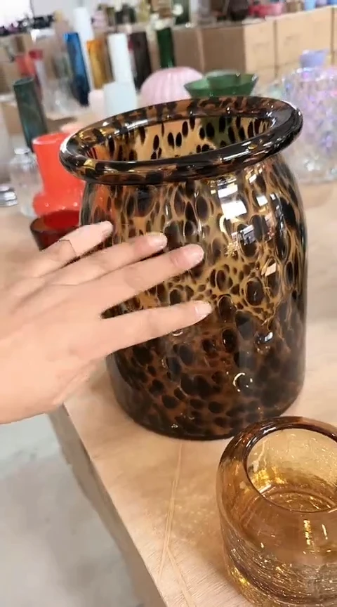 【闪购商品】玻璃豹纹222