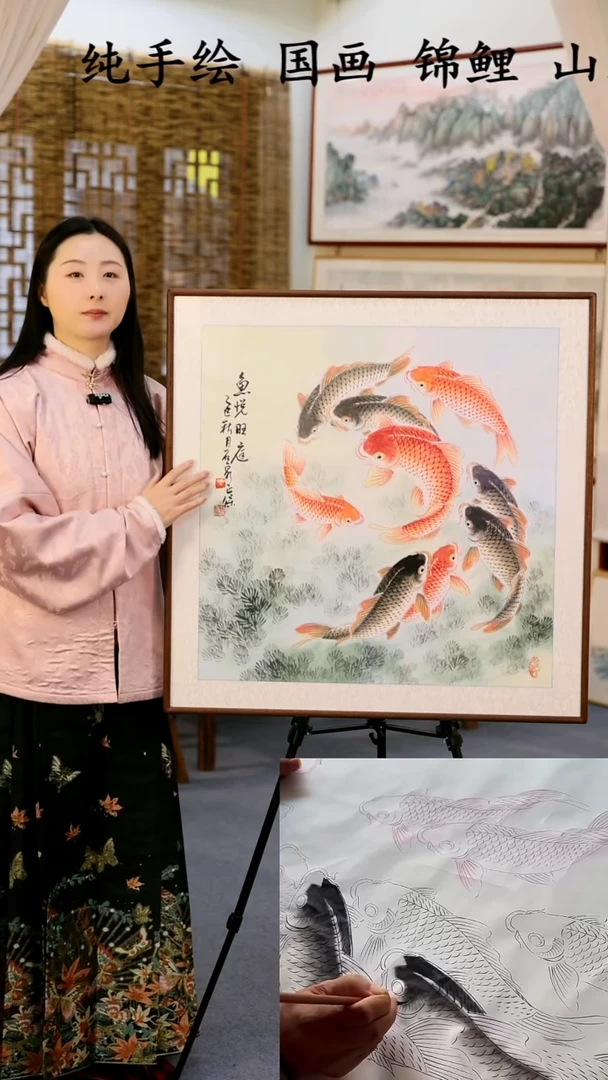 国画江南墨香书画作品