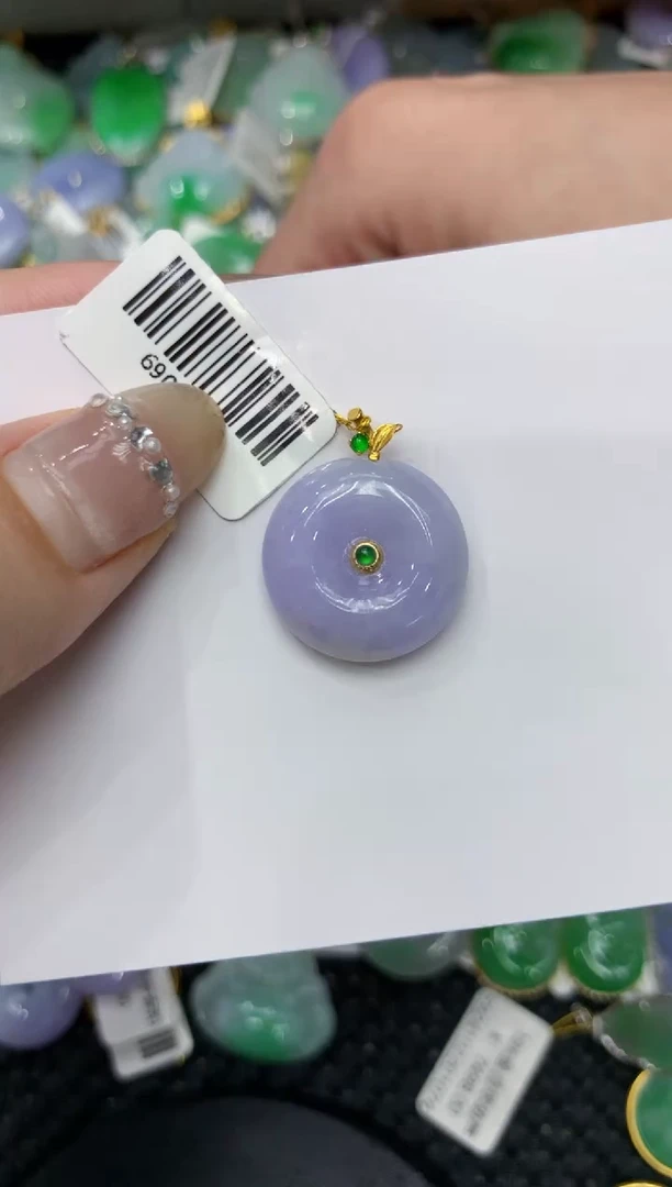 【闪购商品】翡翠颈饰18K金镶嵌222222222